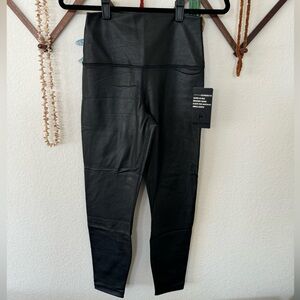 NWT 90• Degree by Reflex faux leather lined leggings